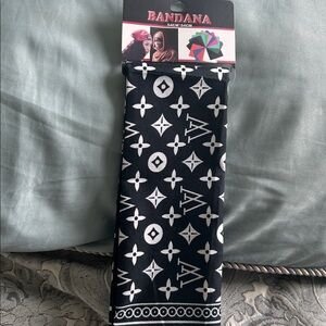 Black and White Patterned Bandana